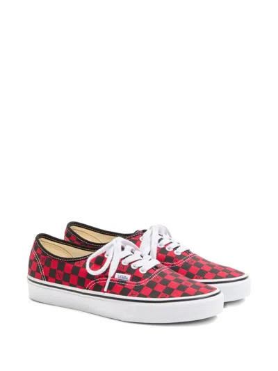 Valentino X Vans Men's Tess St Vlogo Check Canvas Low-top Sneakers In Animal Print