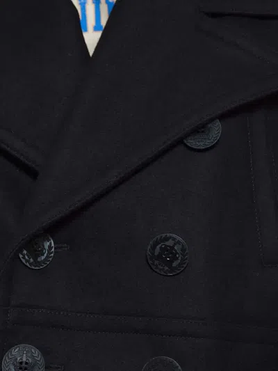 Dsquared2 Double-breasted Cropped Coat In Black