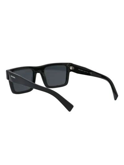 Prada Rectangle-frame Sunglasses In Black
