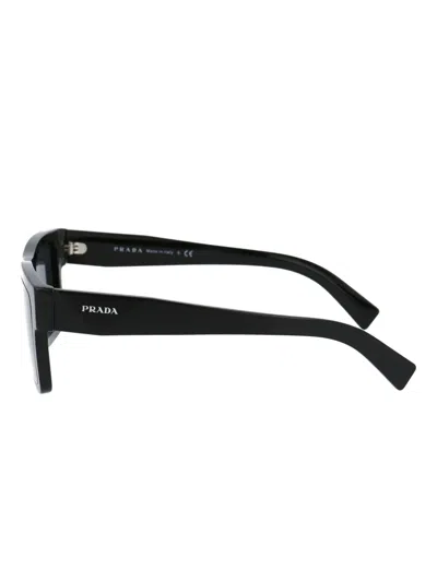 Prada Rectangle-frame Sunglasses In Black