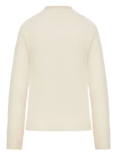 Max Mara Studio Umile Long-sleeved Knitted Jumper In Neutral