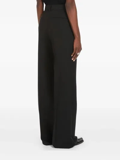 Sportmax Pressed-crease Trousers In Black