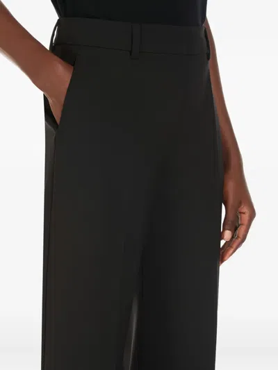 Sportmax Pressed-crease Trousers In Black