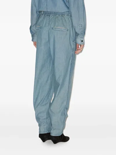 Isabel Marant Étoile Drawstring Elastic Catalia Trousers In Blue