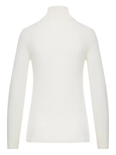 Max Mara Meana Cashmere Turtleneck In White