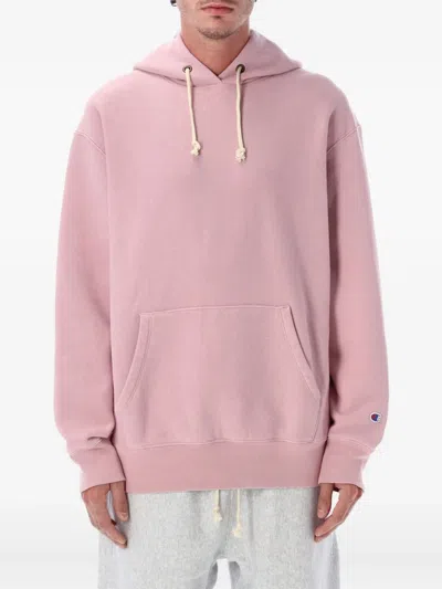 Champion Hoodie With Drawstring And Kangaroo Pocket In Pink