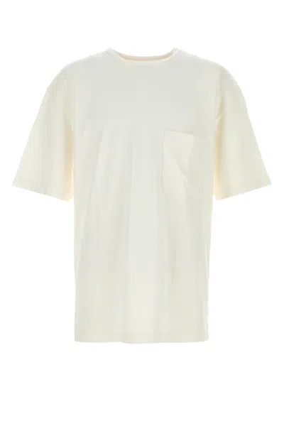 Lemaire Oversized Cotton T-shirt Chest Pocket In White