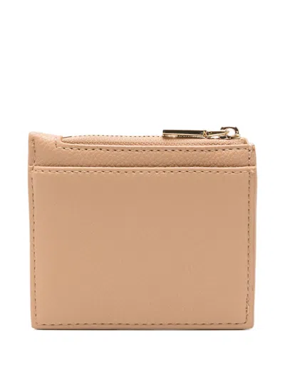 Love Moschino Logo-plaque Cardholder In Neutral