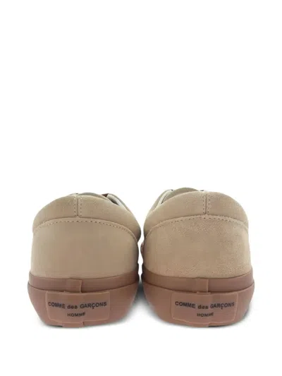 Comme Des Garçons Homme Deux Suede Sneakers In Neutral