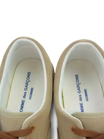 Comme Des Garçons Homme Deux Suede Sneakers In Neutral