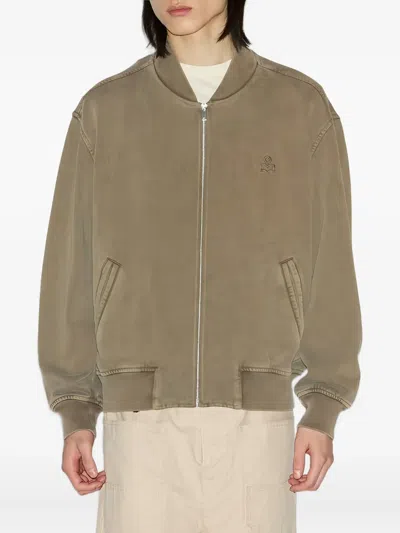Isabel Marant Marty Bomber Jacket In Neutral