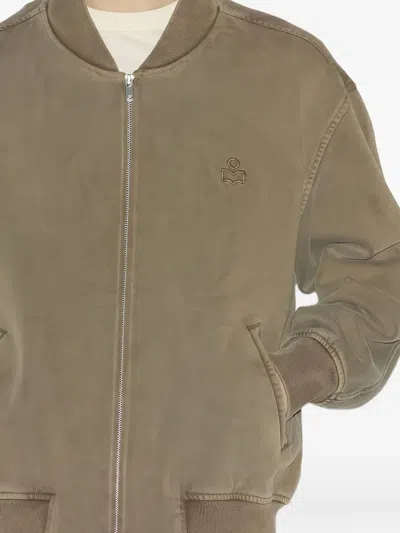 Isabel Marant Marty Bomber Jacket In Neutral