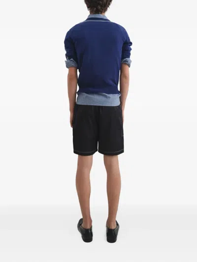 Gimaguas Black Cotton Quique Bermuda Shorts In Black