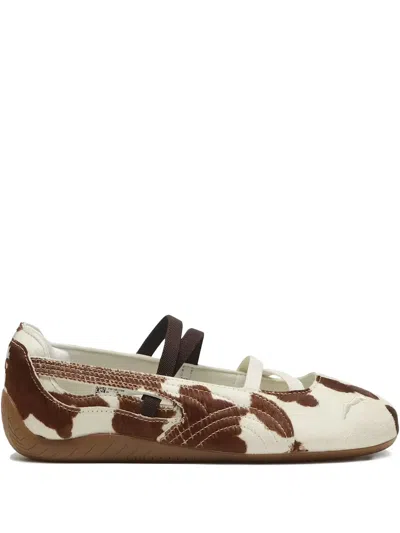 Puma Speedcat Genuine Calf Hair Ballet Sneaker In Animal Print