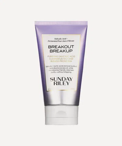 Sunday Riley Breakout Breakup Purifying Salicylic Acid Cleanser For Oily And Blemish-prone Skin In Transparent
