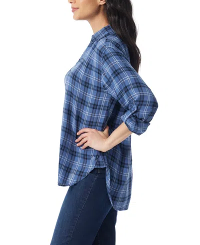 Gloria Vanderbilt Women's Amanda Button-front Shirt In Blue