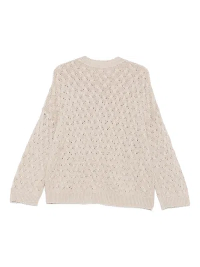 Antonelli Open-work Sweater In Pink