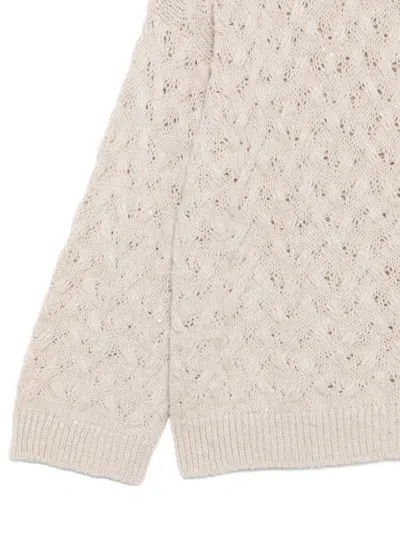 Antonelli Open-work Sweater In Pink