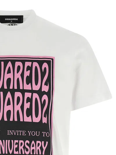 Dsquared2 Fashion Show Graphic Print T-shirt In White