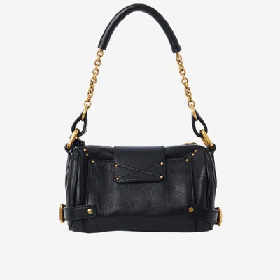 Chloé Black Leather Small Paddington Shoulder Bag