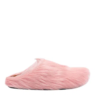 Marni Ssense Exclusive Pink Fussbett Sabot Loafers In 00c09 Lilla