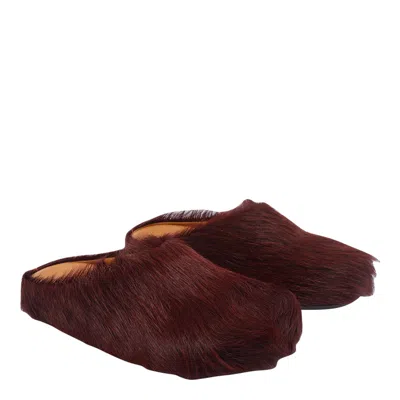 Marni Fussbett Mules In Red