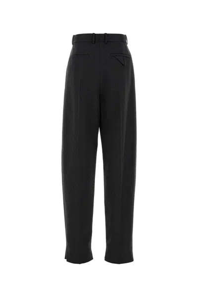 Bottega Veneta Women Charcoal Twill Pant In Black