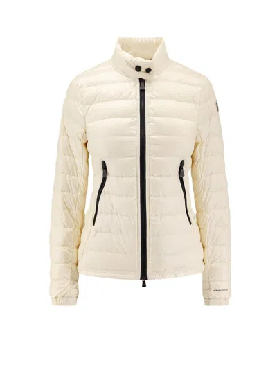 Moncler Grenoble Ivory Nylon Walibi Down Jacket In Neutral