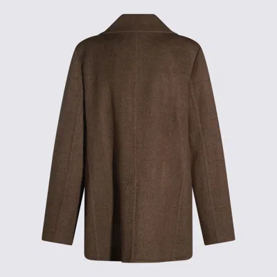 Tory Burch Button-up Blazer In Brown