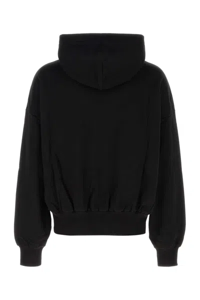 Dolce & Gabbana Hooded Sweatshirt In Jersey With Print In Black