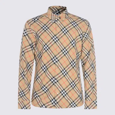 Burberry Button-down Collar Checked Pattern Shirt