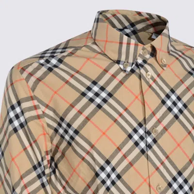 Burberry Button-down Collar Checked Pattern Shirt