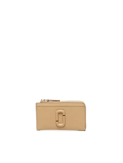 Marc Jacobs The Covered J Marc Zip Around Wallet In Brown