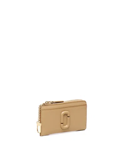 Marc Jacobs The Covered J Marc Zip Around Wallet In Brown