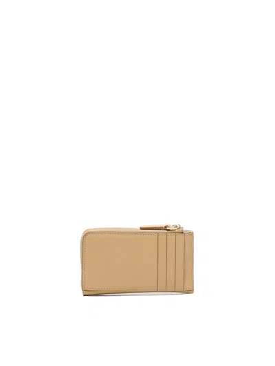 Marc Jacobs The Covered J Marc Zip Around Wallet In Brown