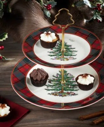 Spode Christmas Tree Tartan Dinnerware Collection In Multi