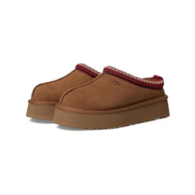 Ugg Platform Slip-on Shoes With Decorative Braided Trim In Brown