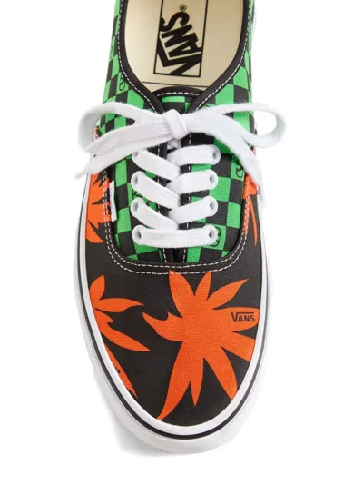 Valentino X Vans Men's Tess St Vlogo Tropical Canvas Low-top Sneakers In Black