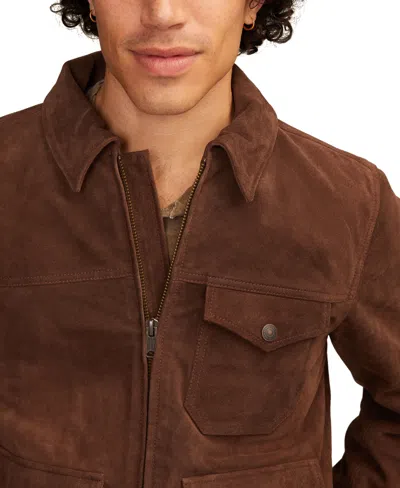 Lucky Brand Men's Full-zip Long Sleeves Ranch Jacket In Brown