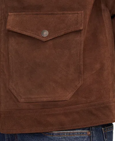 Lucky Brand Men's Full-zip Long Sleeves Ranch Jacket In Brown