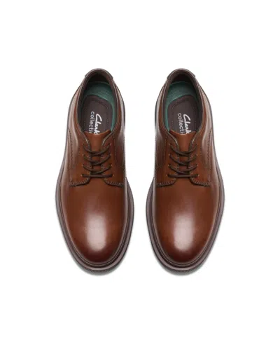 Clarks Men's Collection Burchill Derby Lace Up Dress Shoe In Brown
