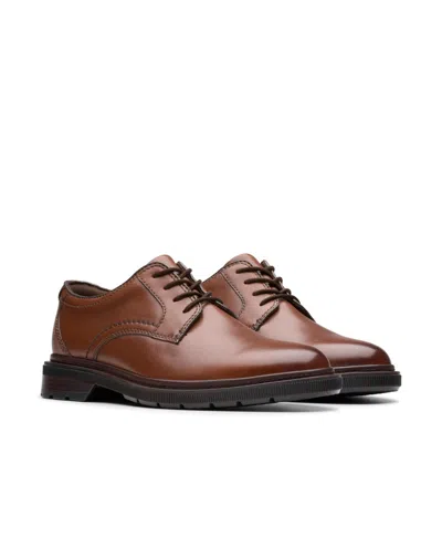 Clarks Men's Collection Burchill Derby Lace Up Dress Shoe In Brown