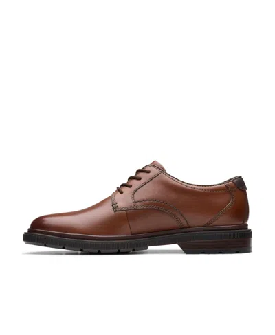 Clarks Men's Collection Burchill Derby Lace Up Dress Shoe In Brown