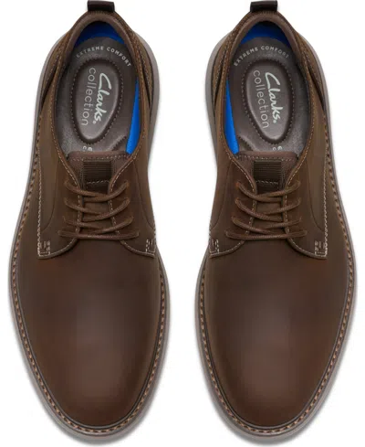 Clarks Collection Men's Brantin Plain Toe Dress Casual Shoes In Brown