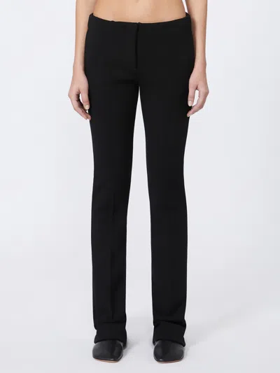 Sportmax Earry1 Low-waisted Tight-fitting Trousers In Black