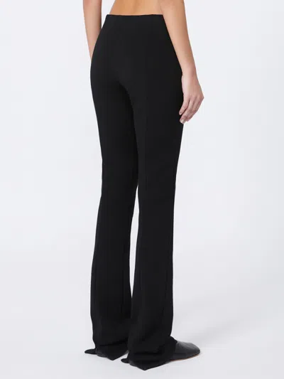 Sportmax Earry1 Low-waisted Tight-fitting Trousers In Black