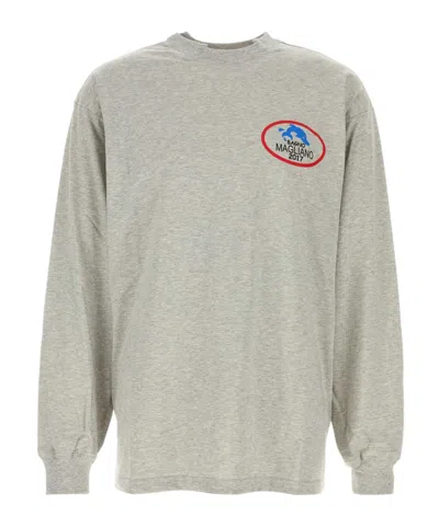 Magliano Grey Cotton T-shirt In Gray