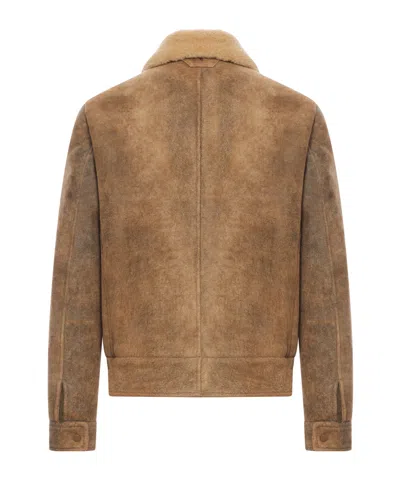 Salvatore Santoro Leather Jacket In Brown