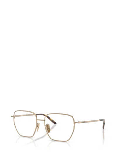 Prada Full-frame Plain Mirror In Gold