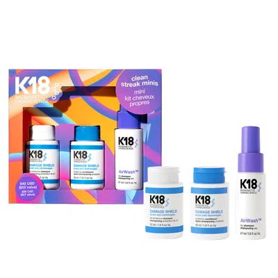 K18 Hair Clean Streak Minis In Transparent